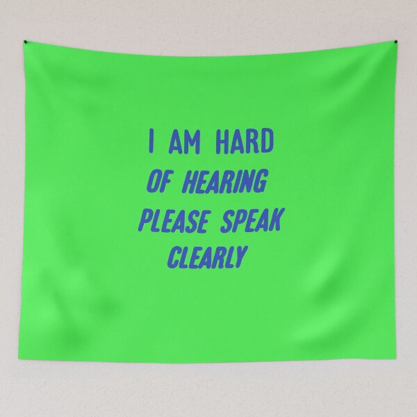 Item preview, I am hard of hearing please speak clearly sticker designed and sold by Sahil Randhawa.