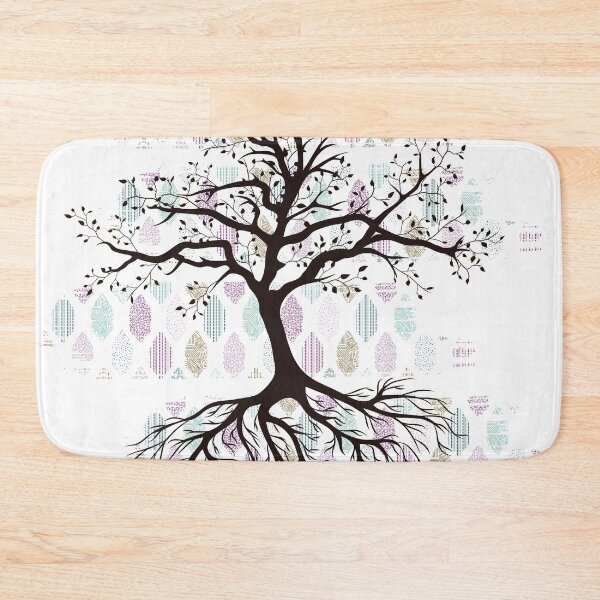 Item preview, Collage Black Tree on Leaf Pattern Brush Strokes  designed and sold by Lilith-Designs.