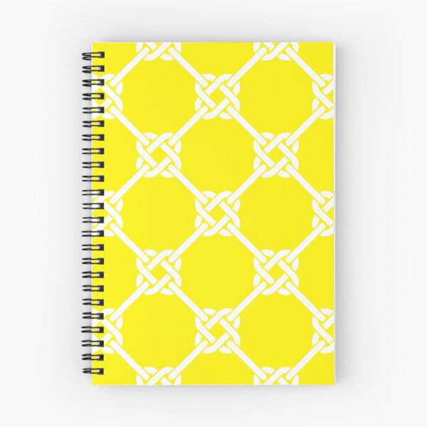 Item preview, Yellow Celtic Knot Pattern - Lattice interlocking simple square knot  designed and sold by ImageNugget.