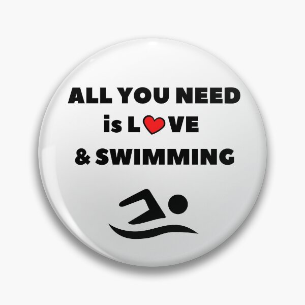 Artikelvorschau, Alles was du brauchst ist Liebe und Schwimmen entworfen und verkauft von TheGreenGoat.