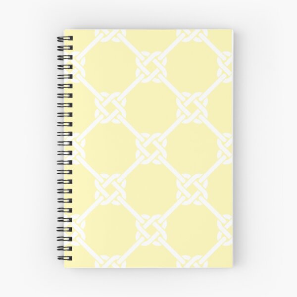 Item preview, creamy yellow Celtic Knot Pattern - Lattice interlocking simple square knot  designed and sold by ImageNugget.