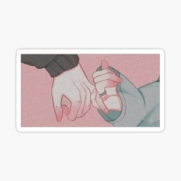 Cute Anime Holding Hands Sticker for Sale by mxchiiiuwu  Redbubble