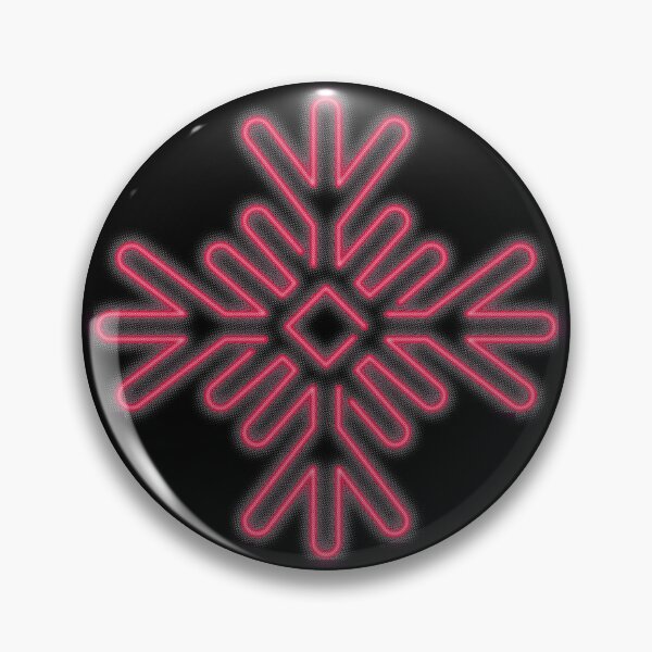 Item preview, Neon Snowflake Red designed and sold by heavyhand.