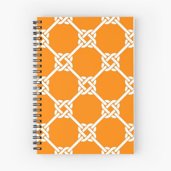 Item preview, Orange Celtic Knot Pattern - Lattice interlocking simple square knot  designed and sold by ImageNugget.