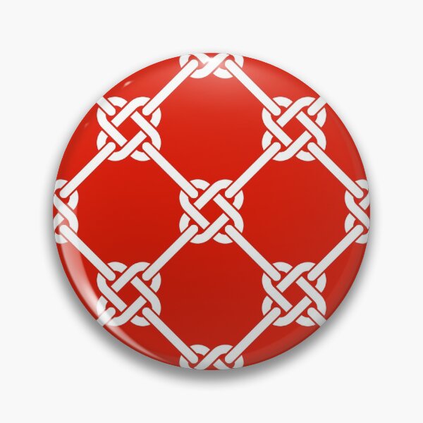 Item preview, Red Celtic Knot Pattern - Lattice interlocking simple square knot  designed and sold by ImageNugget.