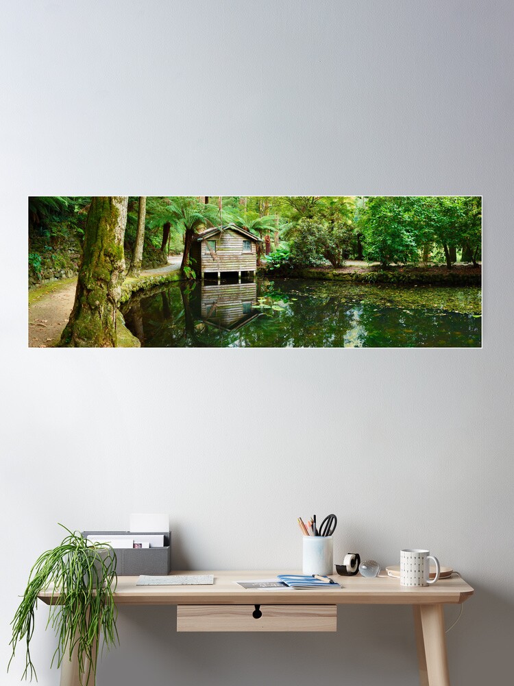 Thumbnail 2 of 3, Poster, Boathouse, Alfred Nicholas Gardens, Melbourne, Victoria, Australia designed and sold by Chockstone.