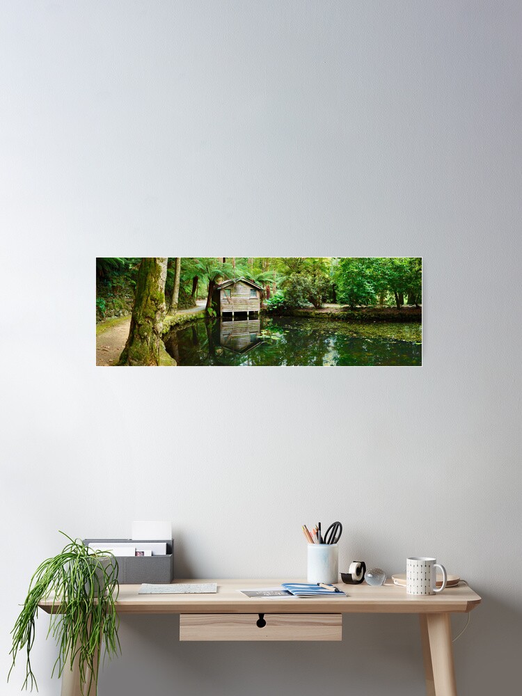 Thumbnail 2 of 3, Poster, Boathouse, Alfred Nicholas Gardens, Melbourne, Victoria, Australia designed and sold by Chockstone.