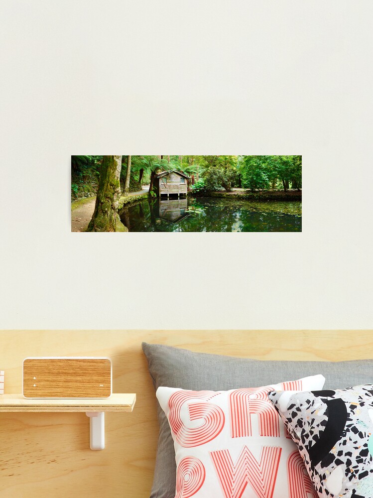 Thumbnail 2 of 3, Photographic Print, Boathouse, Alfred Nicholas Gardens, Melbourne, Victoria, Australia designed and sold by Chockstone.