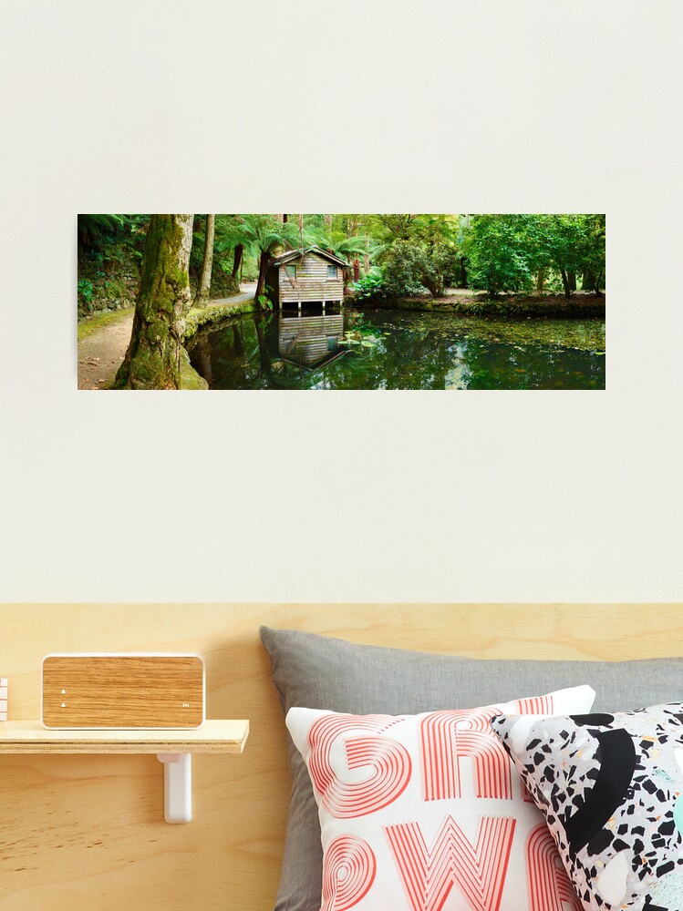 Thumbnail 2 of 3, Photographic Print, Boathouse, Alfred Nicholas Gardens, Melbourne, Victoria, Australia designed and sold by Chockstone.