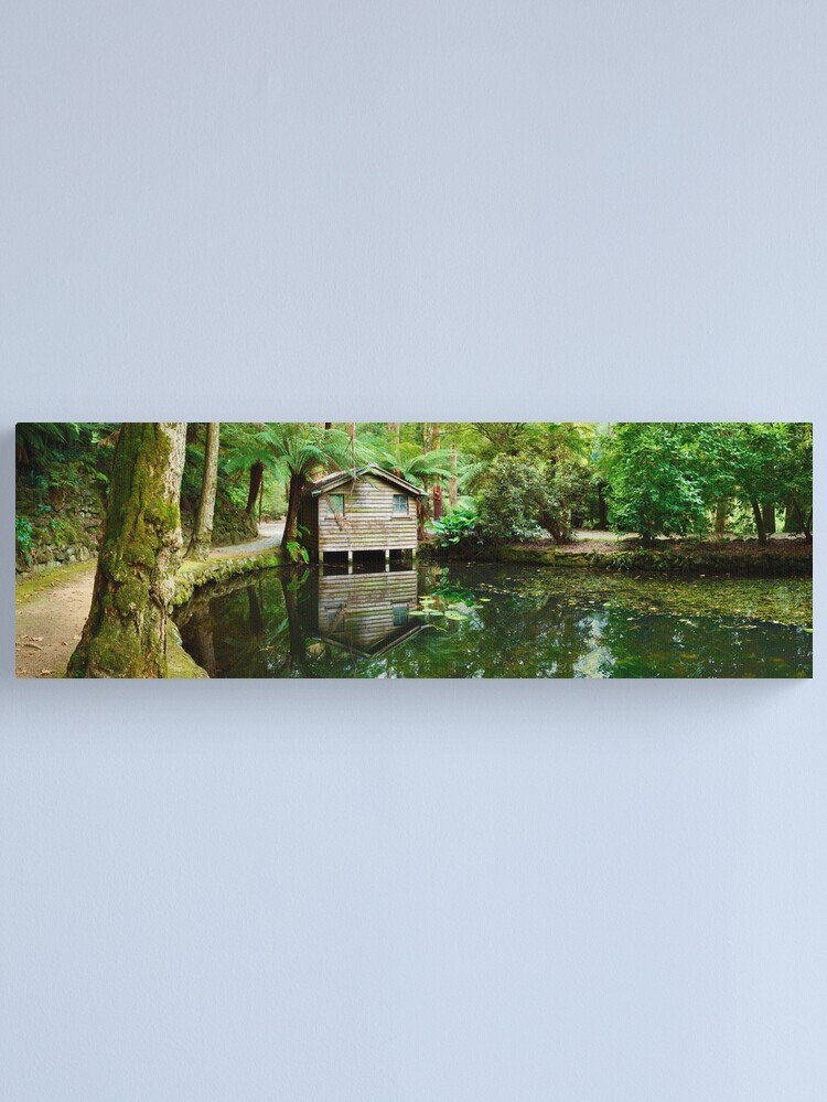 Thumbnail 1 of 3, Canvas Print, Boathouse, Alfred Nicholas Gardens, Melbourne, Victoria, Australia designed and sold by Chockstone.