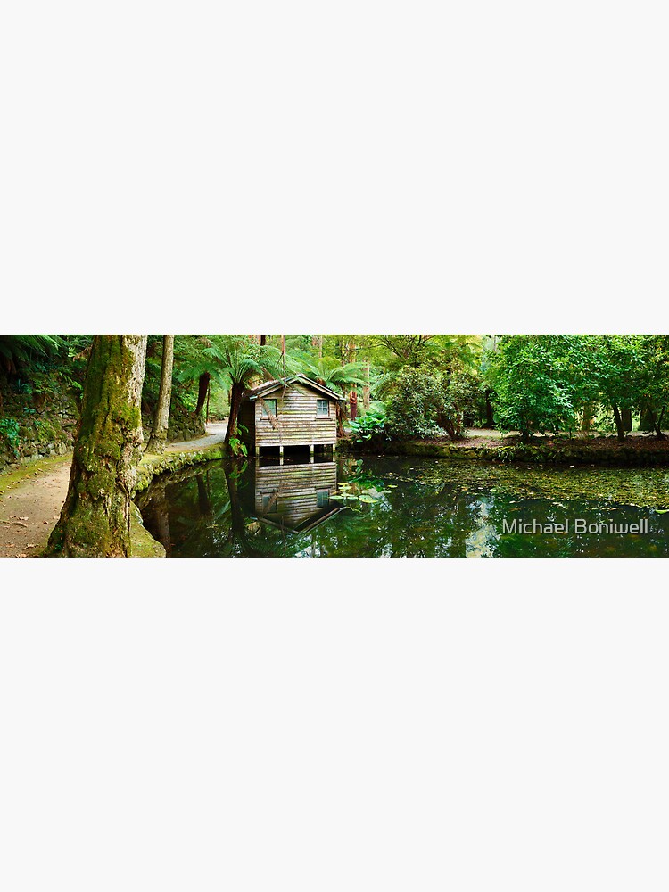 Thumbnail 3 of 3, Photographic Print, Boathouse, Alfred Nicholas Gardens, Melbourne, Victoria, Australia designed and sold by Chockstone.