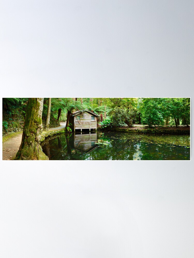 Thumbnail 1 of 3, Poster, Boathouse, Alfred Nicholas Gardens, Melbourne, Victoria, Australia designed and sold by Chockstone.