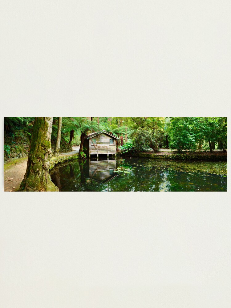 Thumbnail 1 of 3, Photographic Print, Boathouse, Alfred Nicholas Gardens, Melbourne, Victoria, Australia designed and sold by Chockstone.
