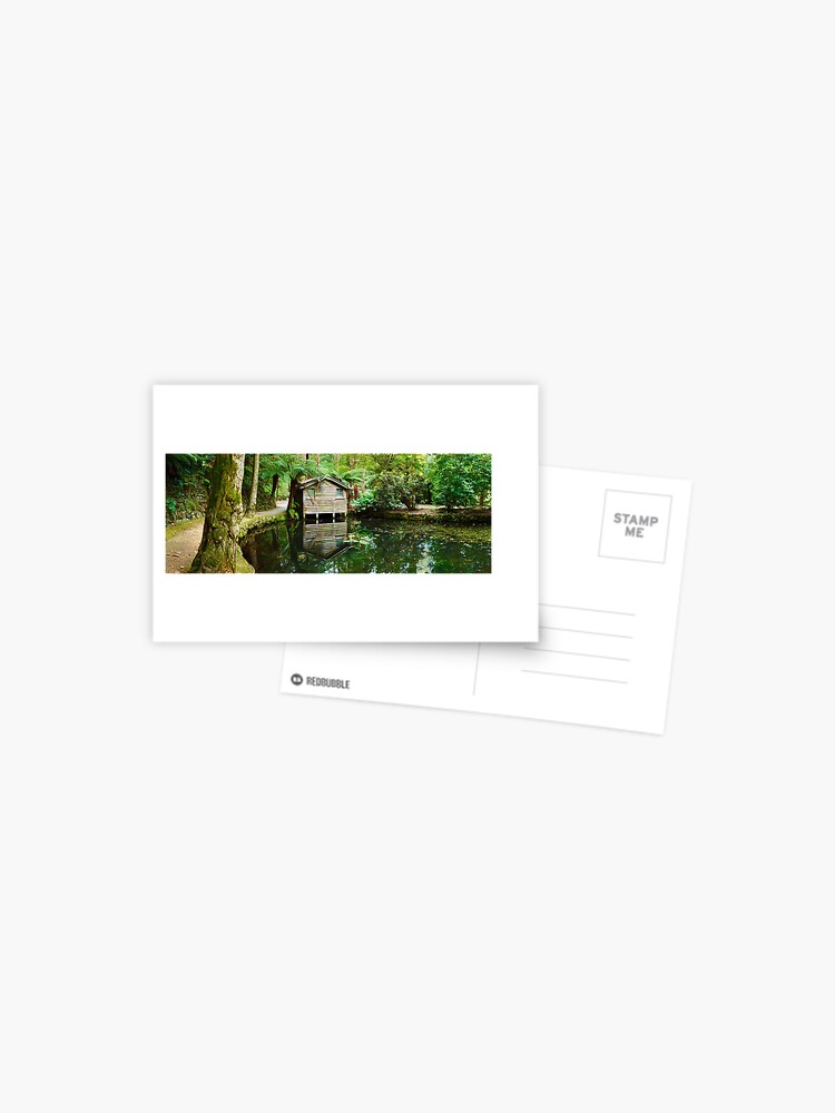 Thumbnail 1 of 2, Postcard, Boathouse, Alfred Nicholas Gardens, Melbourne, Victoria, Australia designed and sold by Chockstone.