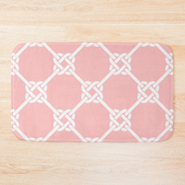 Item preview, Light Pink Celtic Knot Pattern - Lattice interlocking simple square knot  designed and sold by ImageNugget.