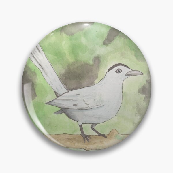 Item preview, Watercolor catbird songbird bird art designed and sold by TheWaterBirds.