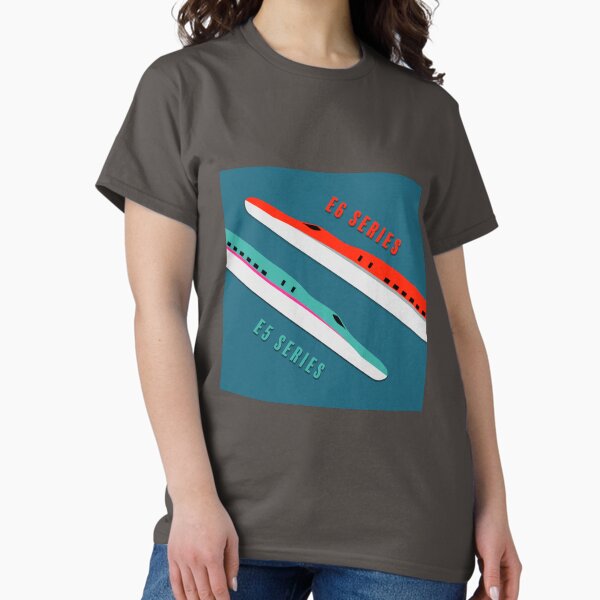 Vista previa del artículo con la obra «Trenes bala Shinkansen E5 y E6», diseñado y vendido por JonesyDave.