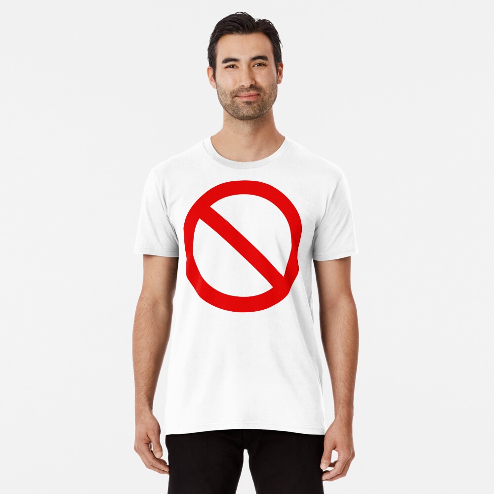 No Sign Stop Forbidden censorship red symbol circle with crossed line HD  High Quality Spiral Notebook for Sale by iresist