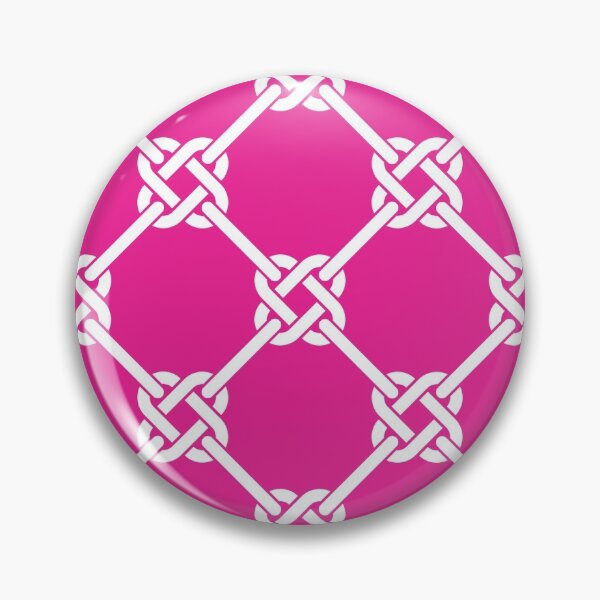Item preview, Hot Pink Celtic Knot Pattern - Lattice interlocking simple square knot  designed and sold by ImageNugget.