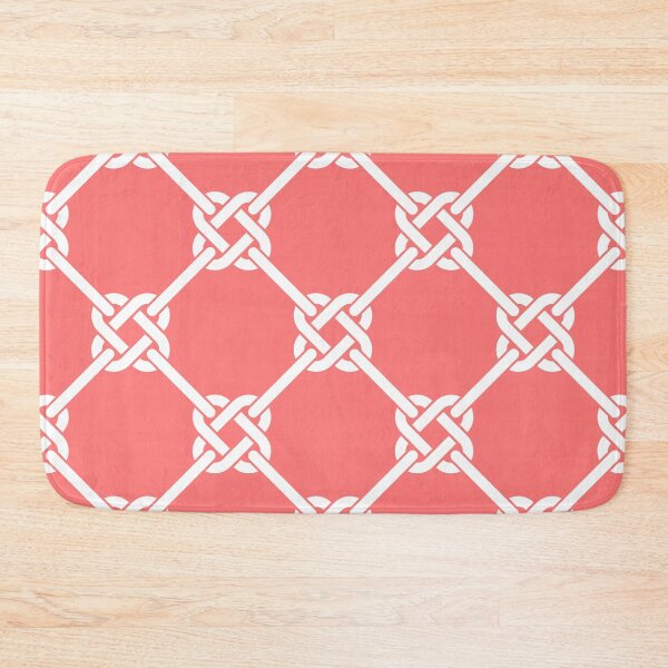 Item preview, Pink Celtic Knot Pattern - Lattice interlocking simple square knot  designed and sold by ImageNugget.