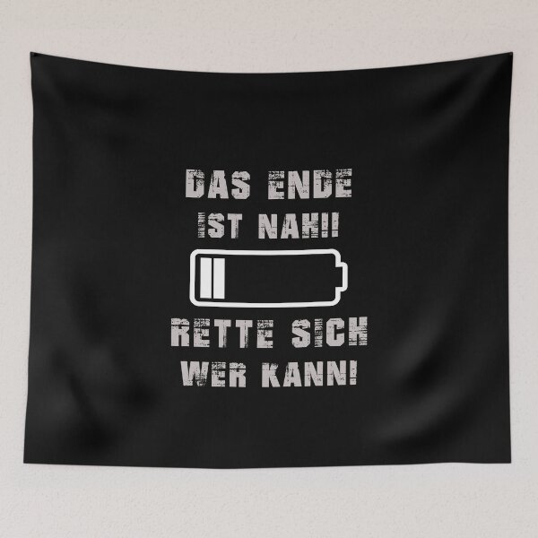 Artikelvorschau, Leeres Akku, Das Ende ist Nah, lustiger Spruch, Nerd entworfen und verkauft von ThommyBLN.