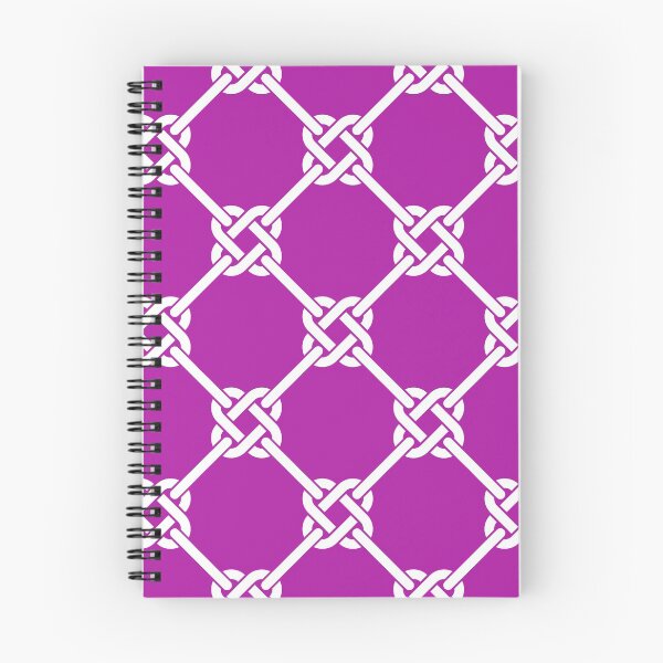 Item preview, Magenta Celtic Knot Pattern - Lattice interlocking simple square knot  designed and sold by ImageNugget.