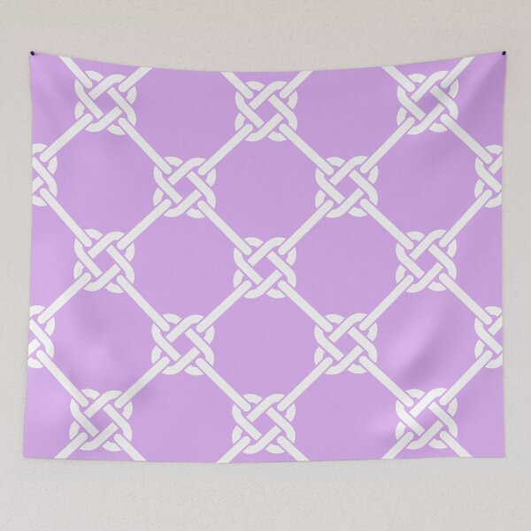 Item preview, Lilac Celtic Knot Pattern - Lattice interlocking simple square knot  designed and sold by ImageNugget.