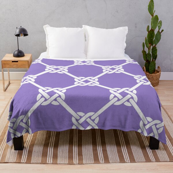 Item preview, Lavender Celtic Knot Pattern - Lattice interlocking simple square knot  designed and sold by ImageNugget.