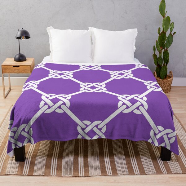 Item preview, Light Purple Celtic Knot Pattern - Lattice interlocking simple square knot  designed and sold by ImageNugget.