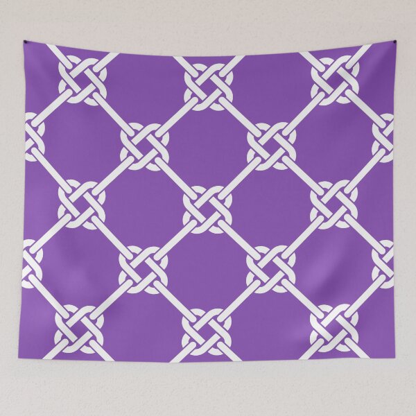 Item preview, Light Purple Celtic Knot Pattern - Lattice interlocking simple square knot  designed and sold by ImageNugget.