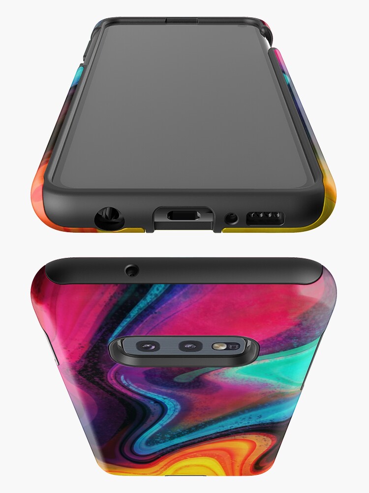 Disover Rainbow style digital marbling Samsung Galaxy Phone Case
