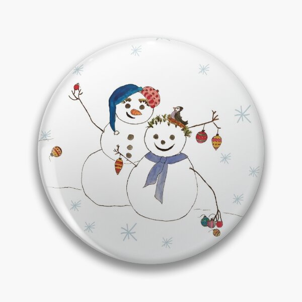 Item preview, Snowman couple at Christmas time designed and sold by Meg M Studio.