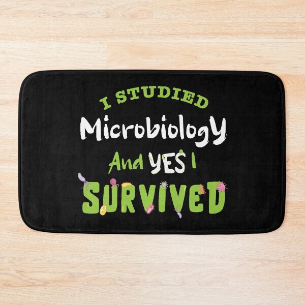Item preview, I studied Microbiology and YES I survived, Microbiology Lover , funny Microbiologist gift  designed and sold by anodyle.