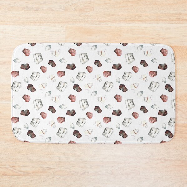 Item preview, Watercolor hand drawn seamless pattern background with illustration of sea ​​pebbles designed and sold by FuzzyLogicKate.