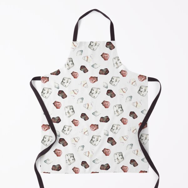Item preview, Watercolor hand drawn seamless pattern background with illustration of sea ​​pebbles designed and sold by FuzzyLogicKate.