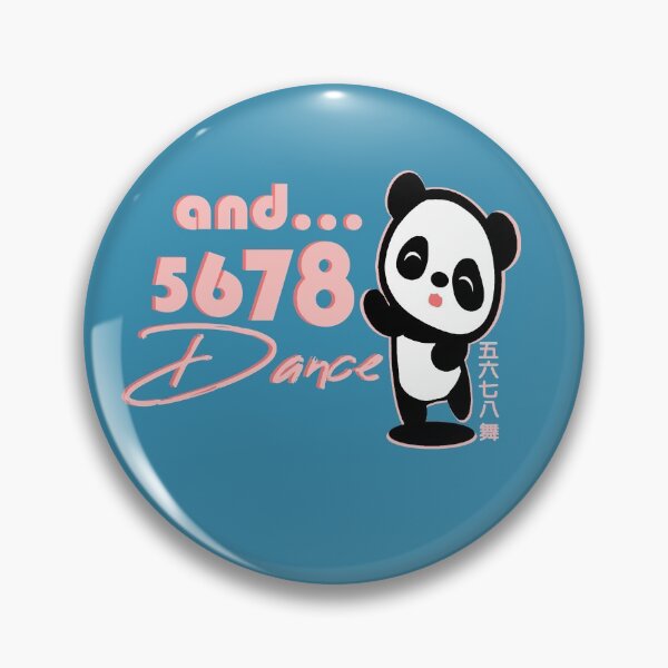 Item preview, 5678 and Dance Chinese characters 五六七八舞 panda Pink designed and sold by Kudos5678.