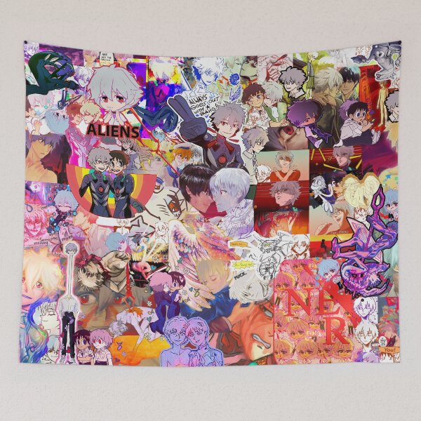 Item preview, NGE! Kaworu Nagisa Master collage designed and sold by angsty-angst.