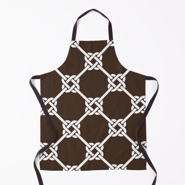 Item preview, Chocolate Brown Celtic Knot Pattern - Lattice interlocking simple square knot designed and sold by ImageNugget.