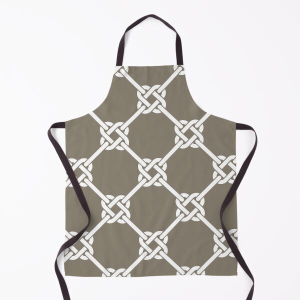 Item preview, Warm Grey Celtic Knot Pattern - Lattice interlocking simple square knot designed and sold by ImageNugget.