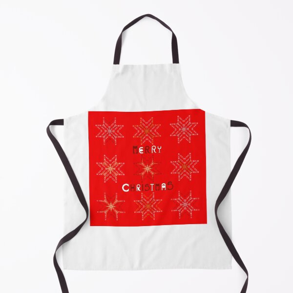 Item preview, Merry Christmas With Stars - Red Background- Geometric stars - Handmade letters - Colorful - Green Background designed and sold by BDLVandFriends.