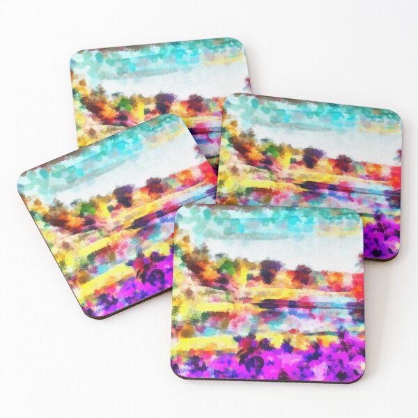 Item preview, Landscape with flowers multicolour painting  designed and sold by Gaurav Garg.