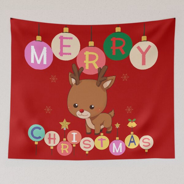 Item preview, Merry Merry Christmas Rain deer designed and sold by Worranarin.