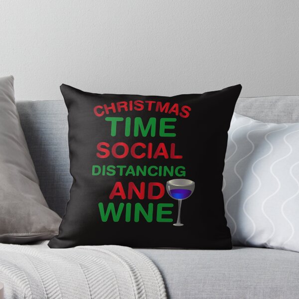 Item preview, Christmas time social distancing and wine Merry christmas everyone designed and sold by DBkaushal.