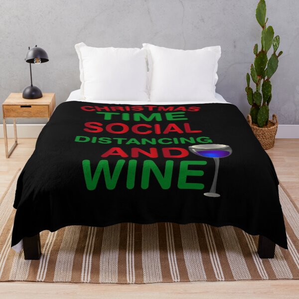 Item preview, Christmas time social distancing and wine Merry christmas everyone designed and sold by DBkaushal.