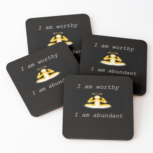 Item preview, I am worthy. I am abundant. designed and sold by PCUsher.