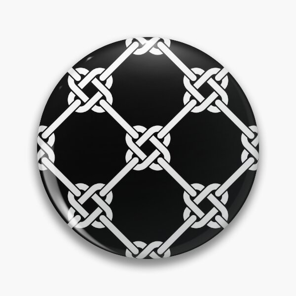 Item preview, Black  Celtic Knot Pattern - Lattice interlocking simple square knot  designed and sold by ImageNugget.
