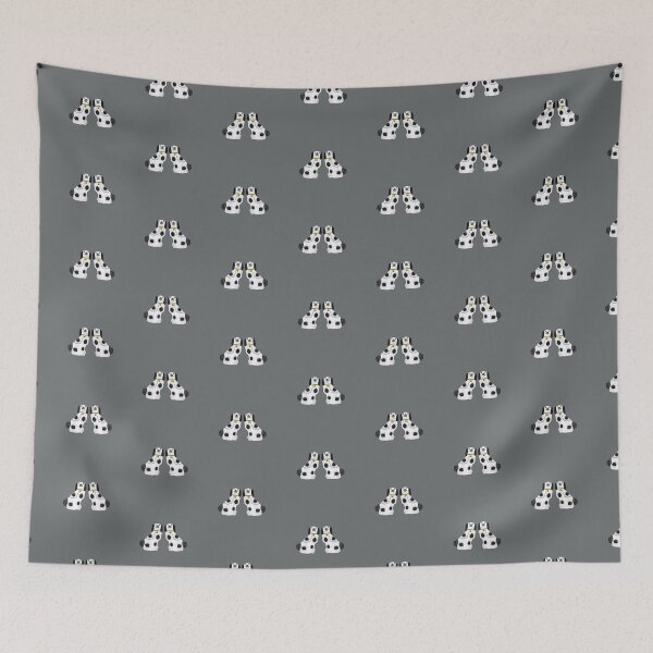 Item preview, Pair of Staffordshire dogs on mid grey designed and sold by marthaseahorse.
