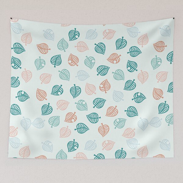 Item preview, Nook Leaf Aloha Logo - Ocean Beach Inspired Orange and Green Blue  designed and sold by TheMajesticGoat.
