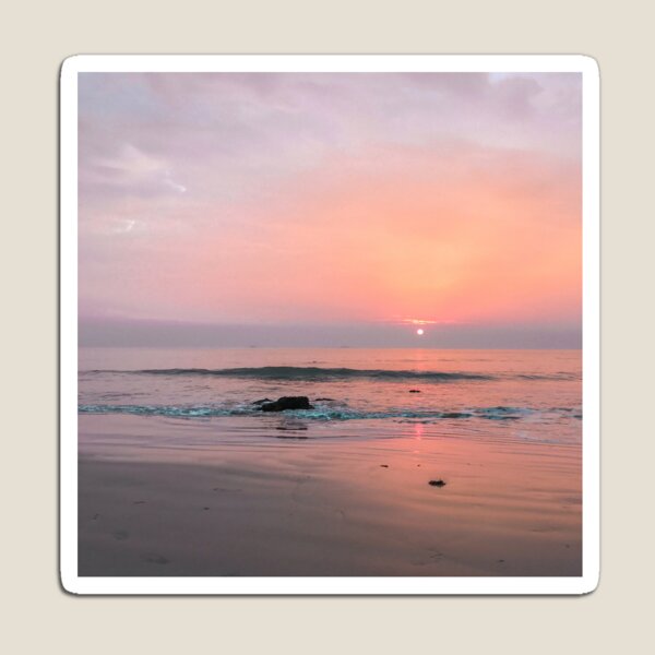 Faded Sunset on the beach Magnet