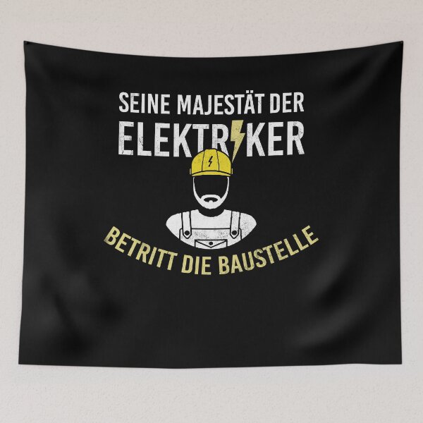 Item preview, His Majesty - the Electrician I Profession Fun designed and sold by ChrisFeil.